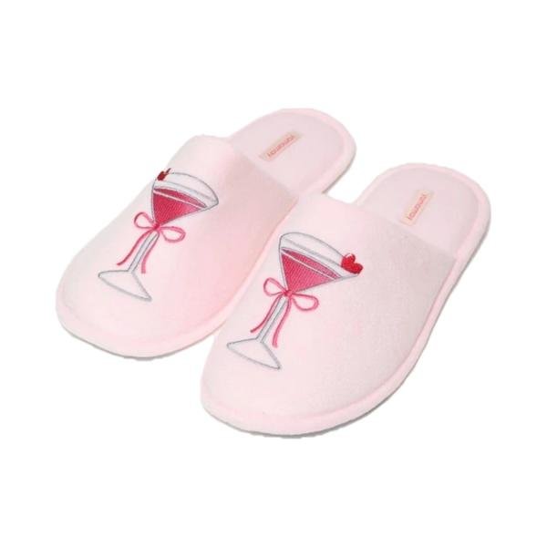 Yamamay Slippers тапочки розовые с бокалом