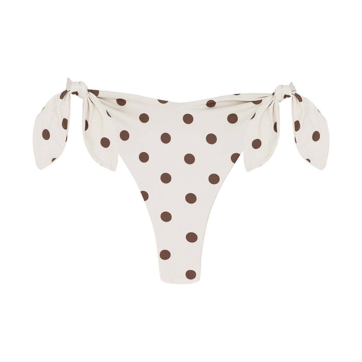 For Love & Lemons Lalani Bikini Bottom Cream With Black Dots L