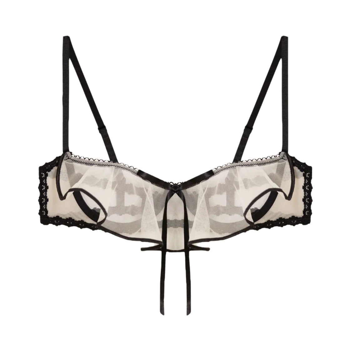 Yamamay BRA Carioca with underwire and bare cups in tulle Privè - Flirt Powder Pink 3B