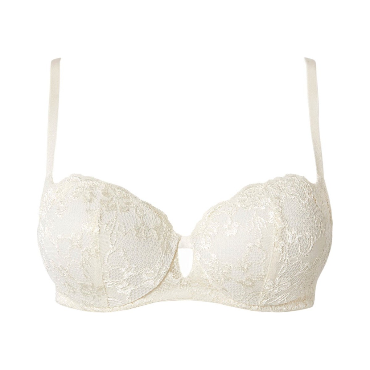 Padded balcony bra in different