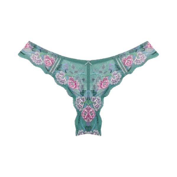Yamamay Sage Geen Briefs/ Брифы ментол в цветочным орнаментом