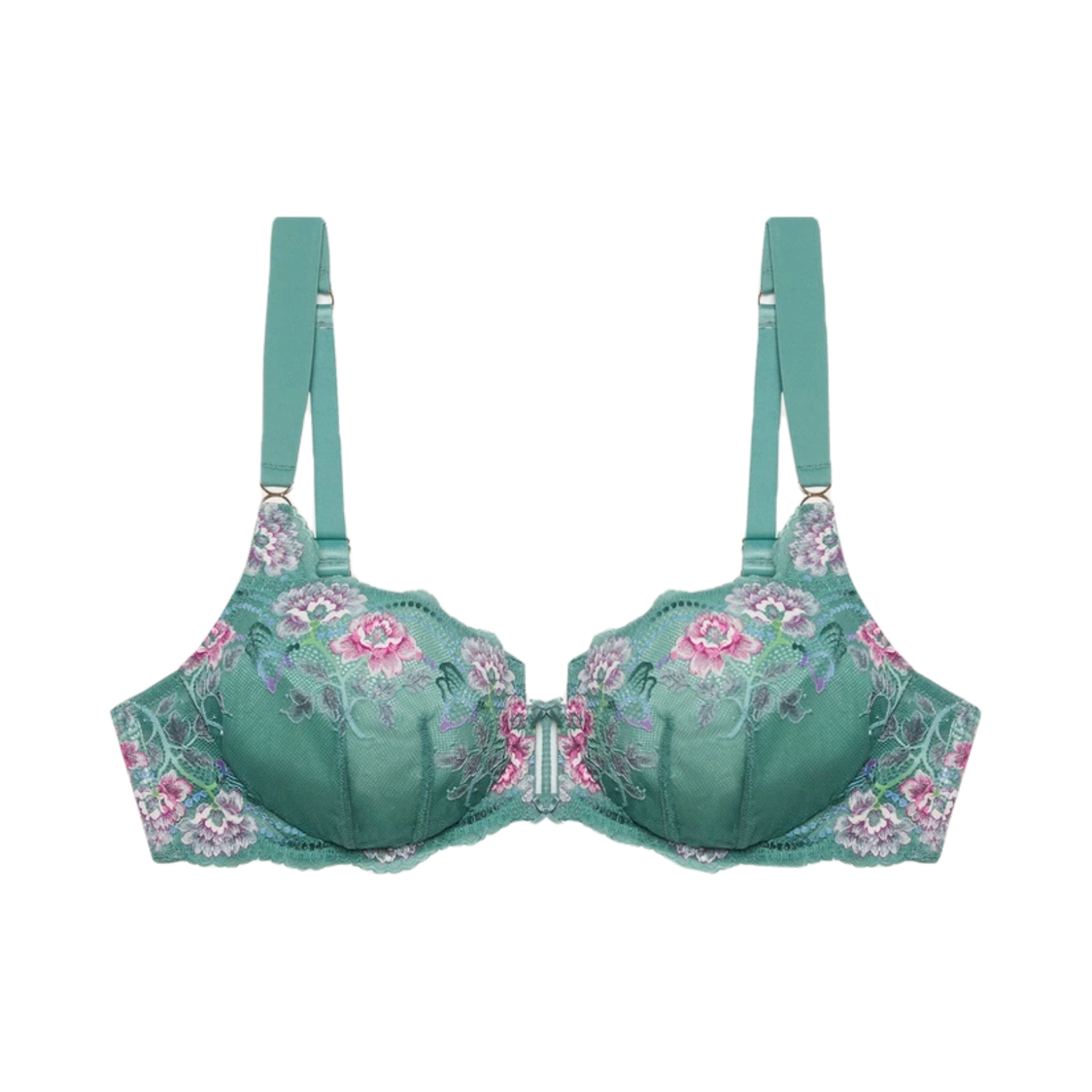 Yamamay Sage Geen Bra/ Бра ментол в цветочным орнаментом