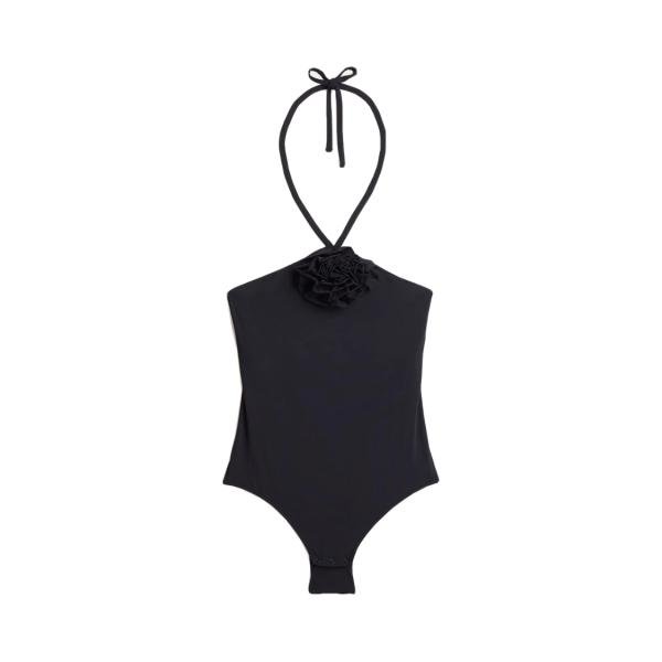 Yamamay Body Suit Musthave Black with Rose Body M