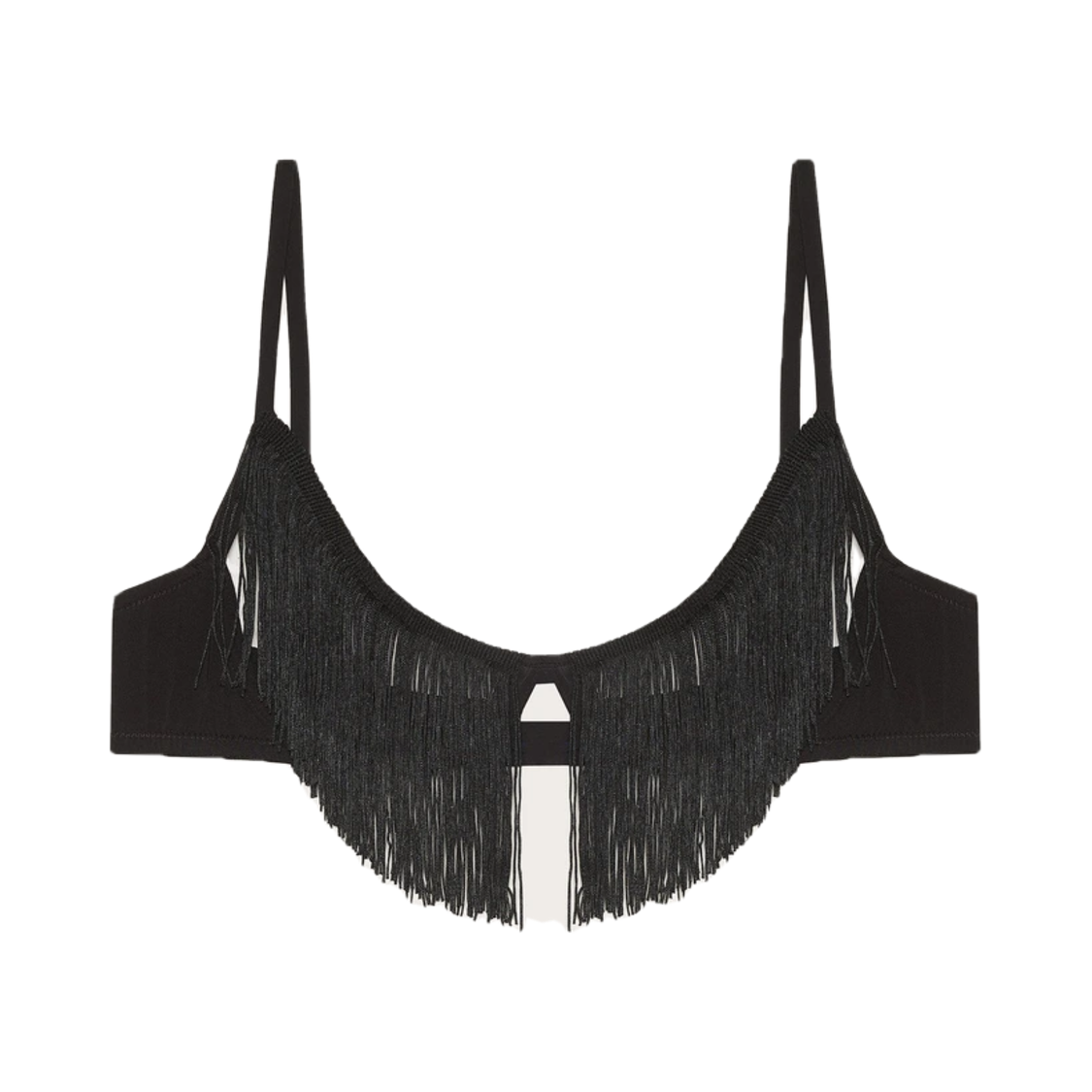 Yamamay Bra underwire and fringes - Privè Dana Бра черный с бахрамой 3B