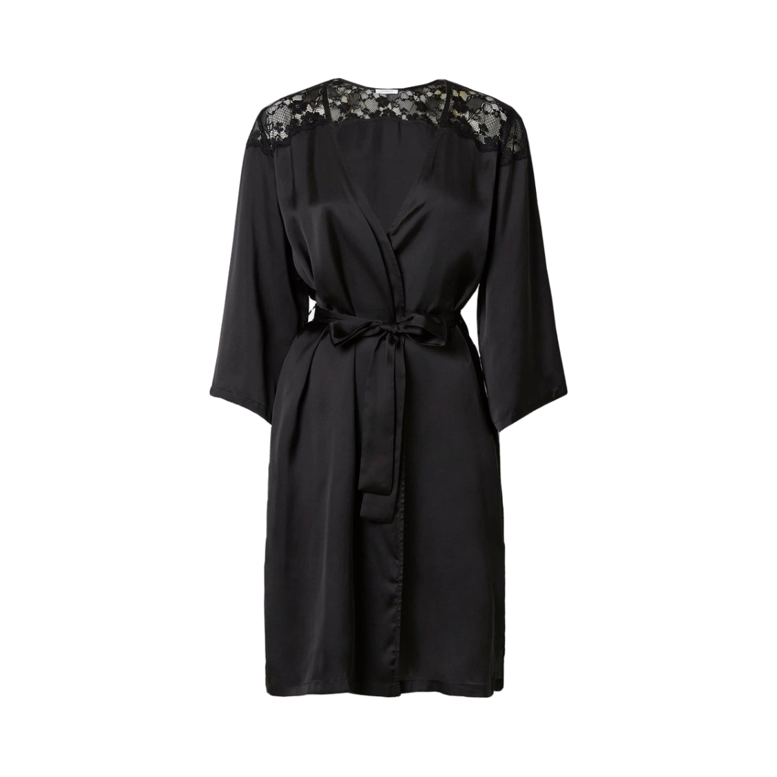 Classic nightgown with bandage / black / M/L