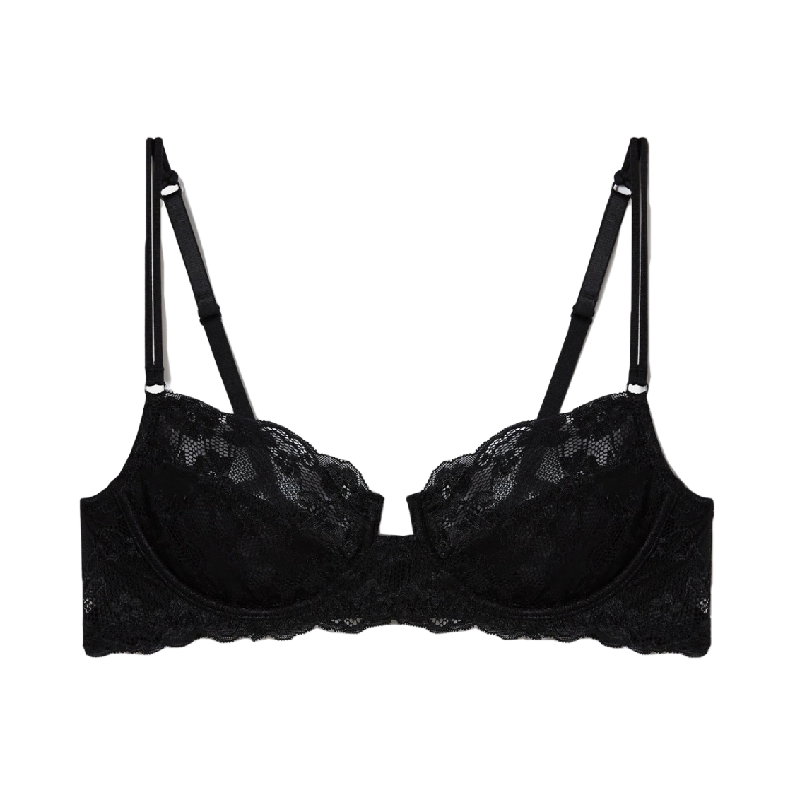 Balcony bra in different cup s кружевной без пушапа черный 5E