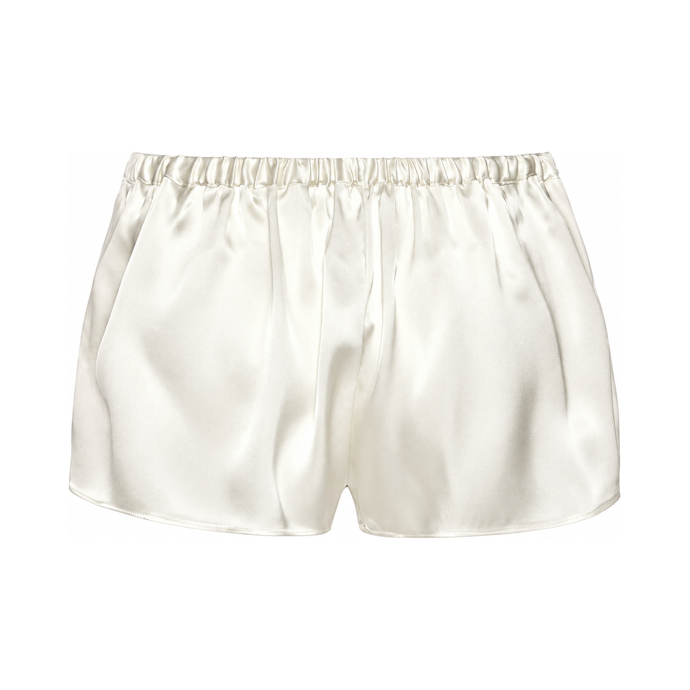 100% silk / white shorts / XL