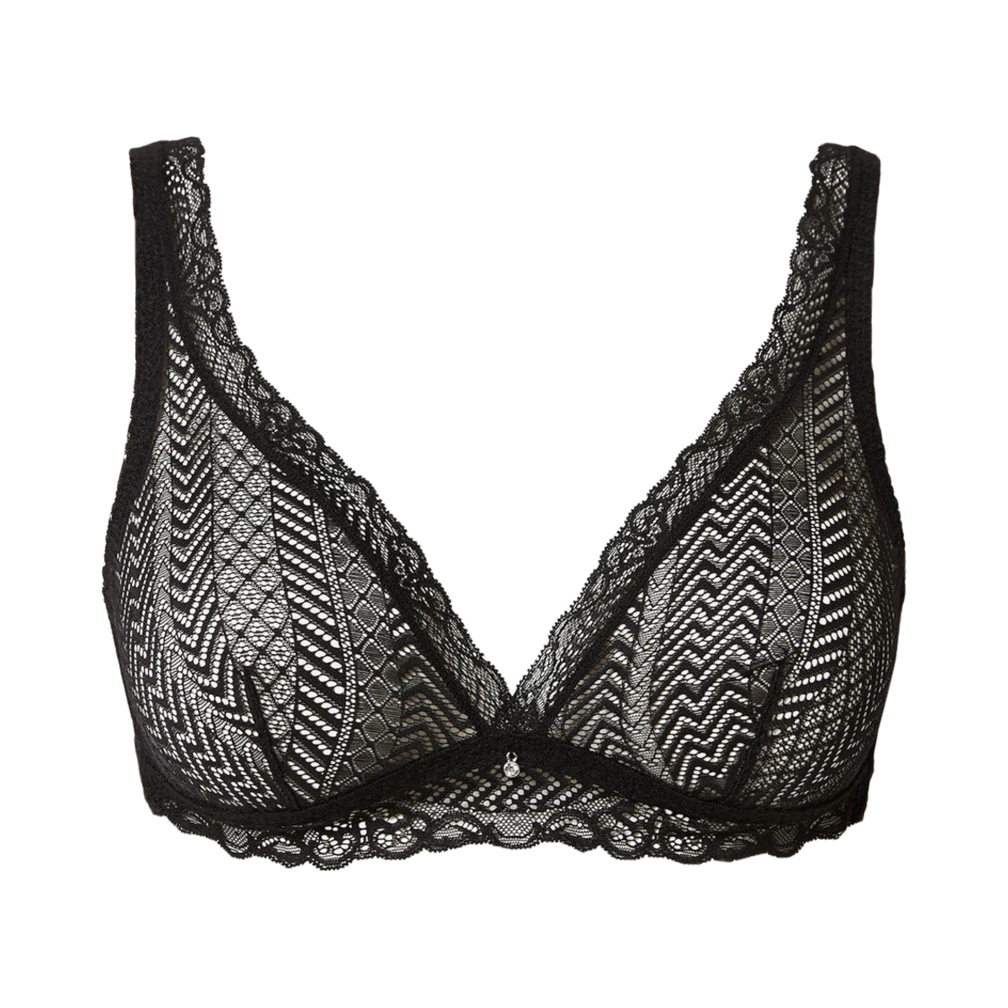 Triangle bra кружевной черный 4B