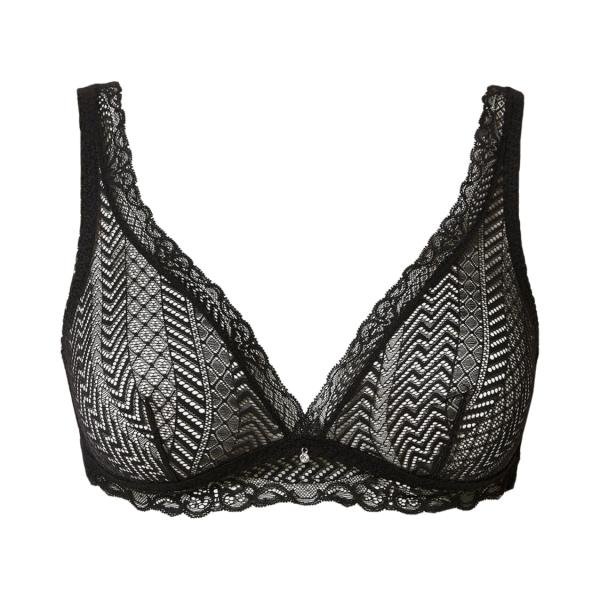 Triangle bra кружевной черный 4B
